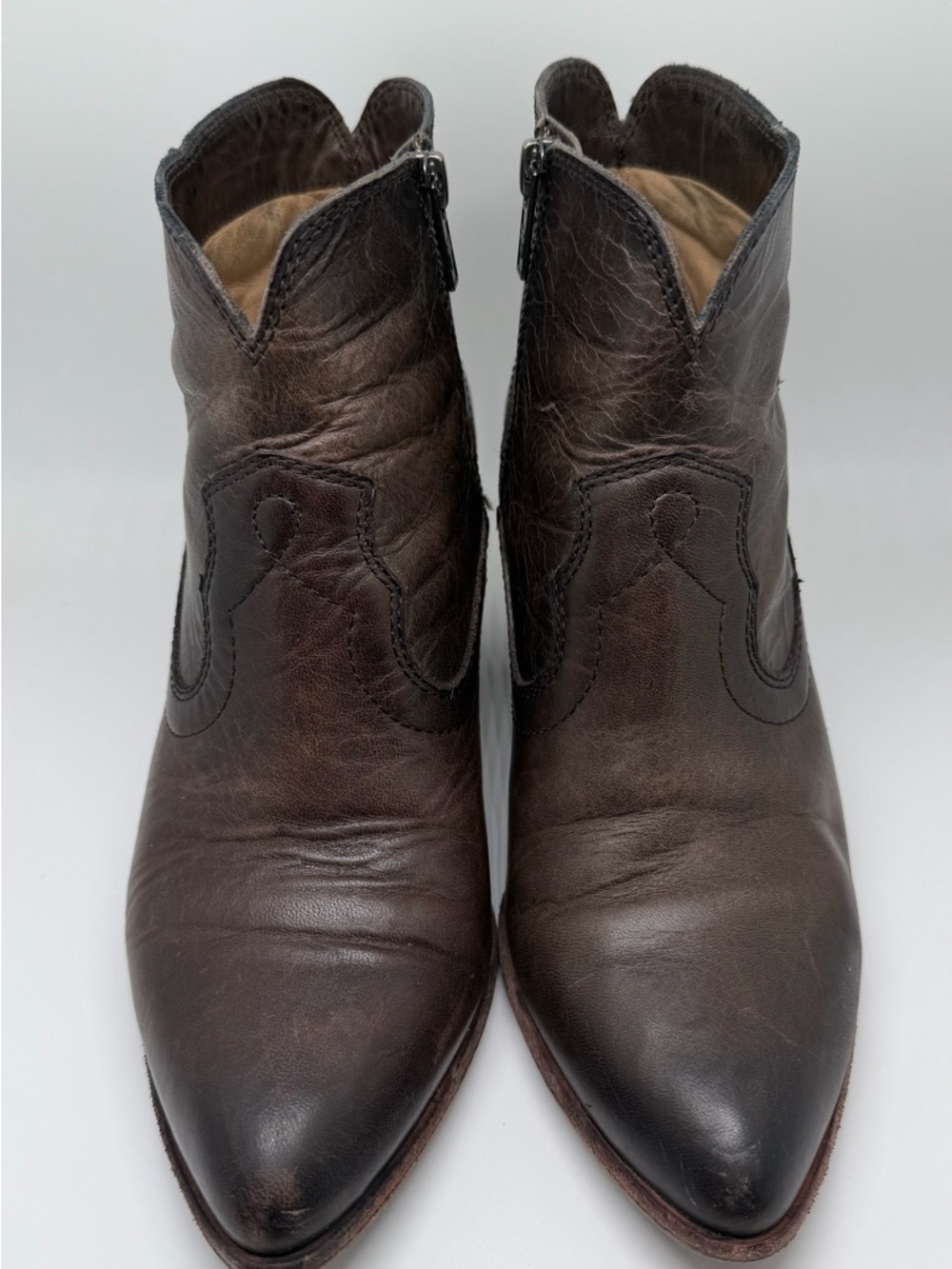 EUC Frye Ankle Leather Boots Sz 8.5